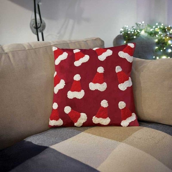 Santa Hat Cushion 45 x 45cm - CUSHIONS/COVERS - Beattys of Loughrea