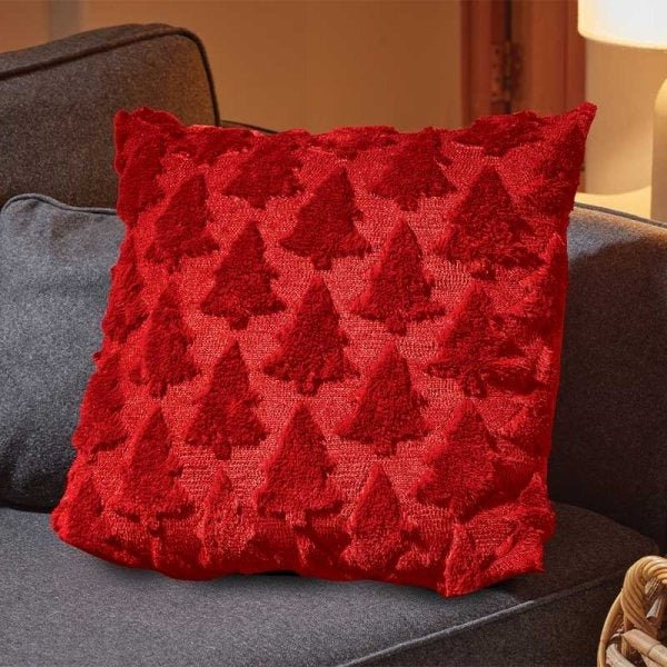 Tree Cushion Red 45 x 45cm - CUSHIONS/COVERS - Beattys of Loughrea