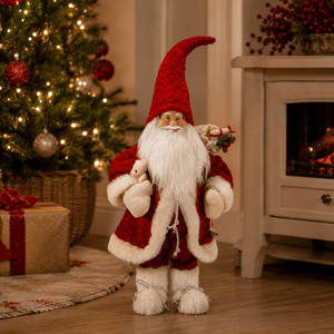 Papa Noel Jumbo Nordic Plush Christmas Figurine – Red (60cm) - XMAS SOFT DECOS - Beattys of Loughrea