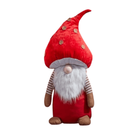 Festive Funghi Trumpet – Mushroom - Inspired Christmas Gonk (60cm) - XMAS SOFT DECOS - Beattys of Loughrea