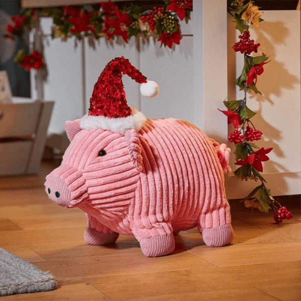 Polly Pig Plush 35cm - XMAS SOFT DECOS - Beattys of Loughrea