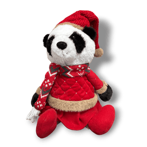Pandora Large – Christmas Plush Panda (40cm) - XMAS SOFT DECOS - Beattys of Loughrea