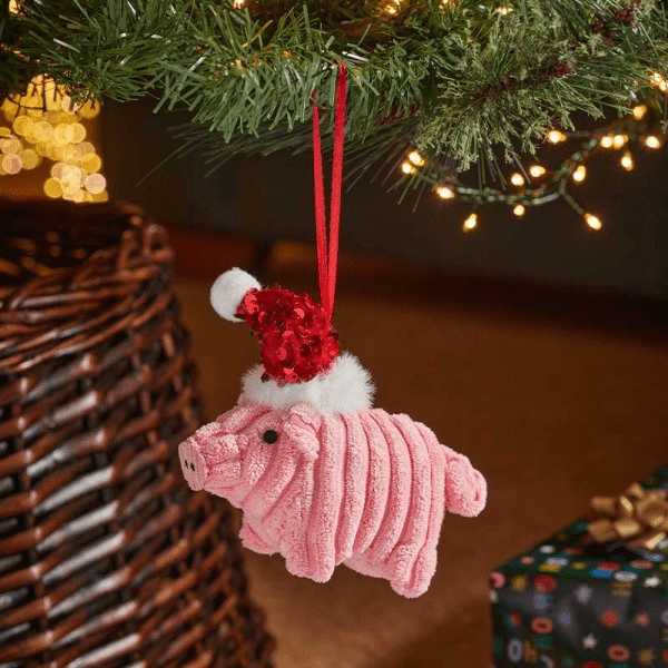Polly Pig - Pendant 14cm - XMAS SOFT DECOS - Beattys of Loughrea