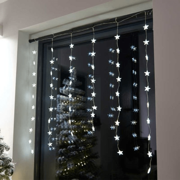 StarLight Curtain Lights - Warm White - XMAS LIGHTS LED - Beattys of Loughrea