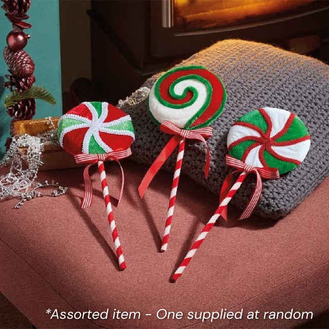 35cm SwirlyPop Assorted - One Supplied* - XMAS HANGING DECOS - Beattys of Loughrea