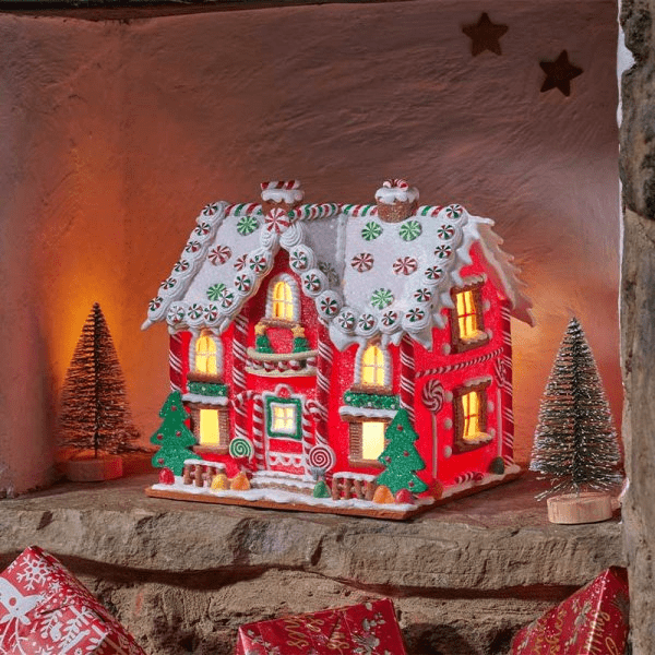 InLit Home Sweet Home 21cm - XMAS ROOM DECORATION LARGE AND LIGHT UP - Beattys of Loughrea