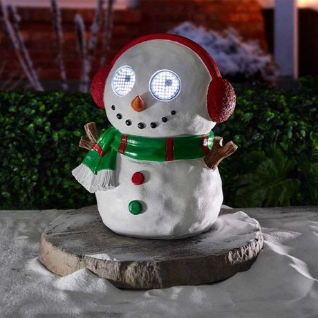 Blinkin' Frosty Garden Ornament - XMAS ROOM DECORATION LARGE AND LIGHT UP - Beattys of Loughrea