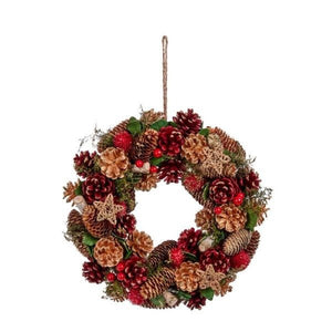 Three Kings Rustic Wreath, 50cm - XMAS WREATHS - Beattys of Loughrea