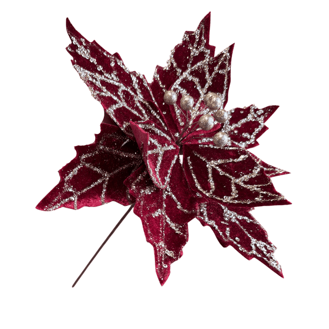 Brilliant Burgundies Stem - Style 4 - XMAS PICKS - Beattys of Loughrea