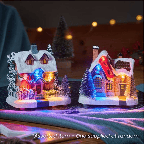 SnowHome SnowScene 11 x 10cm Assorted - One Supplied* - XMAS ROOM DECORATION LARGE AND LIGHT UP - Beattys of Loughrea
