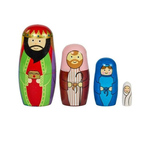 Nativity Secret – 4 - in - 1 Hand - Painted Festive Figurines (14cm) - XMAS LANTERNS/ BOTTLES - Beattys of Loughrea