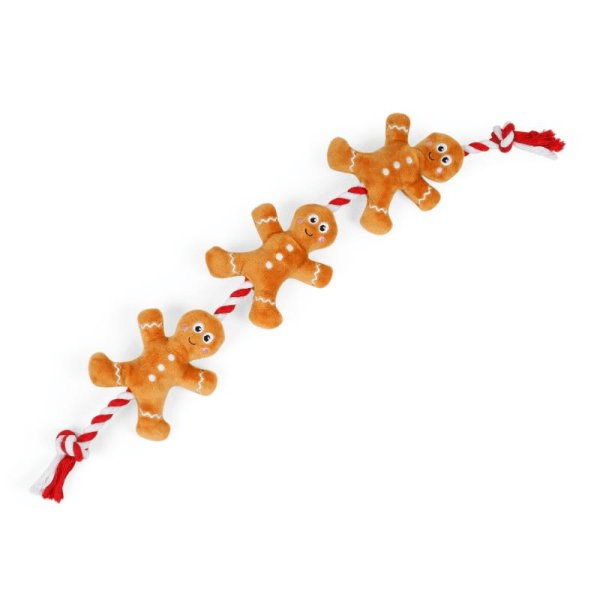 Xmas Tugga Gingerbread Dog Toy - PET TOYS BOOKS - Beattys of Loughrea
