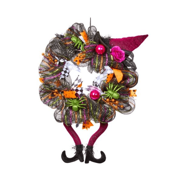 Inlit HalloWreath 50cm Halloween Wreath Decoration - GARDEN ORNAMENTS INCL SOLAR - Beattys of Loughrea