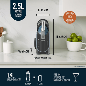 Ninja SLUSHi Frozen Drink Maker FS301UK - SMOOTHIE ICECREAM YOG POPCORN CHOC - Beattys of Loughrea