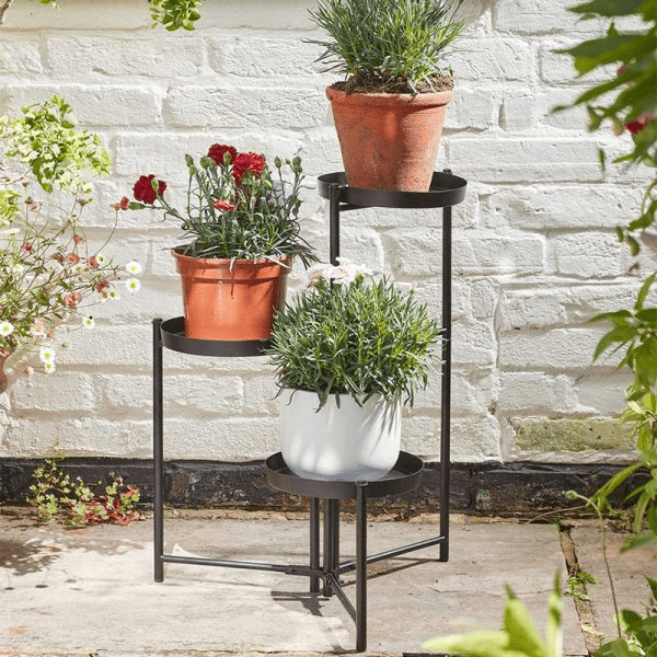 Triple Pot Stand - GARDEN ORNAMENTS INCL SOLAR - Beattys of Loughrea