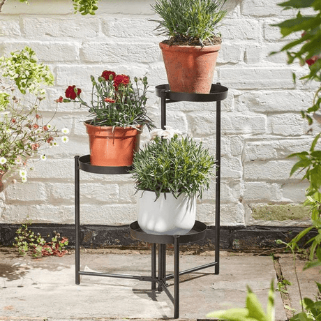Triple Pot Stand - GARDEN ORNAMENTS INCL SOLAR - Beattys of Loughrea