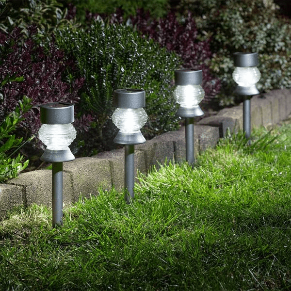 Solar Stake Lights 4 Pack - GARDEN ORNAMENTS INCL SOLAR - Beattys of Loughrea
