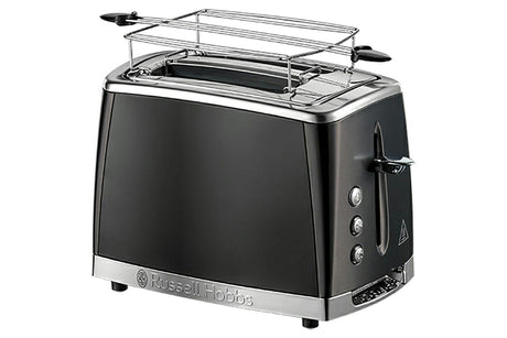 Russell Hobbs Luna 2 Slice Toaster - Matte Black | 26150 - TOASTERS - Beattys of Loughrea