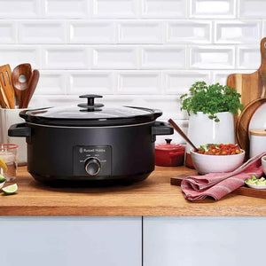 Russell Hobbs 7L Black Slow Cooker 27720 - FOOD STEAMER RICE COOKER SLOW COOKER - Beattys of Loughrea
