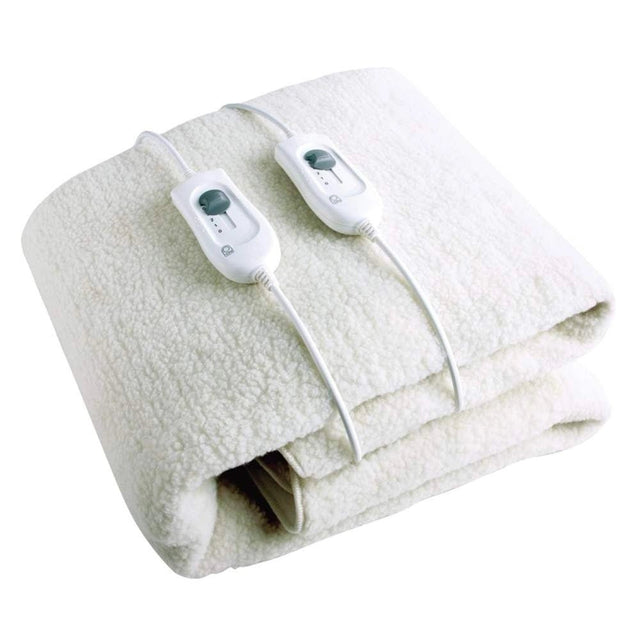 De Vielle King Size - Premium Fleece Electric Under Blanket Dual Controller | DEF055749 - ELEC BLANKET UNDER - Beattys of Loughrea