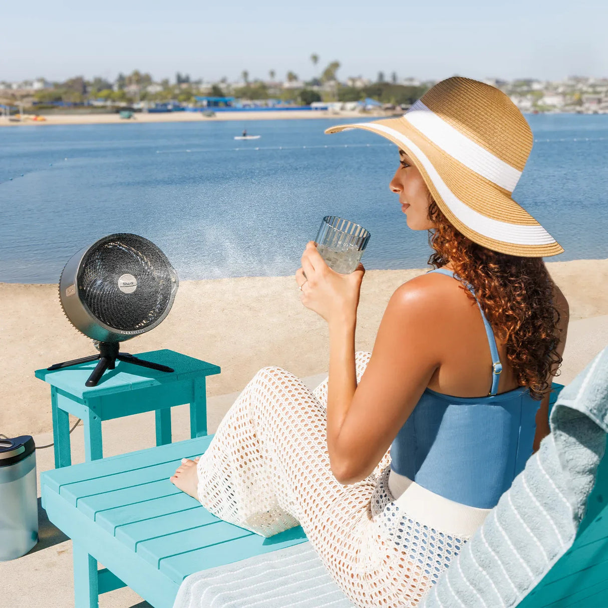 Shark FlexBreeze Pro Mist Indoor & Outdoor Fan & Outdoor Misting System FA300UK