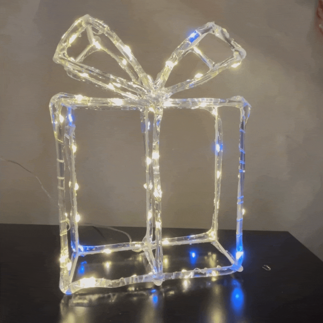 Christmas Workshop LED Acrylic Present Light
