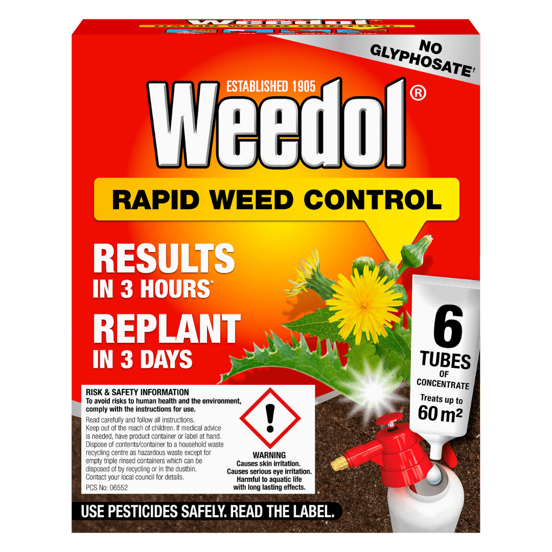 Weedol Rapid Control Concentrated Weed Killer 0.23L - Pack of 6 Tubes - WEEDKILLER - Beattys of Loughrea