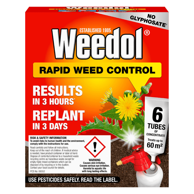 Weedol Rapid Control Concentrated Weed Killer 0.23L - Pack of 6 Tubes - WEEDKILLER - Beattys of Loughrea