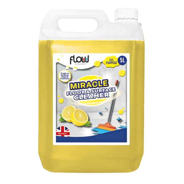 Flow Lemon Floor & Surface Cleaner 5 Litres - CLEANING - LIQUID/POWDER CLEANER (1) - Beattys of Loughrea