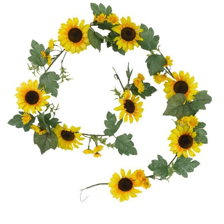 180cm Sunflower Garland - GARDEN ORNAMENTS INCL SOLAR - Beattys of Loughrea