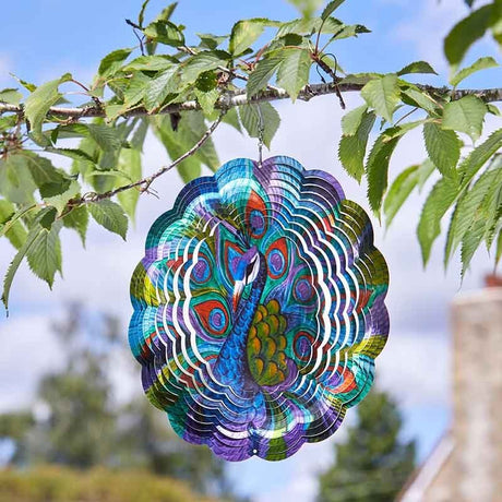 Peacock Spinner Garden Ornament - GARDEN ORNAMENTS INCL SOLAR - Beattys of Loughrea