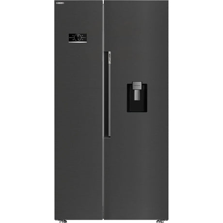 Beko American Style Fridge Freezer with HarvestFresh™ Black | ASD2442VPZ - FRIDGE OR FR/FREEZER LGE 300L+, USA - Beattys of Loughrea