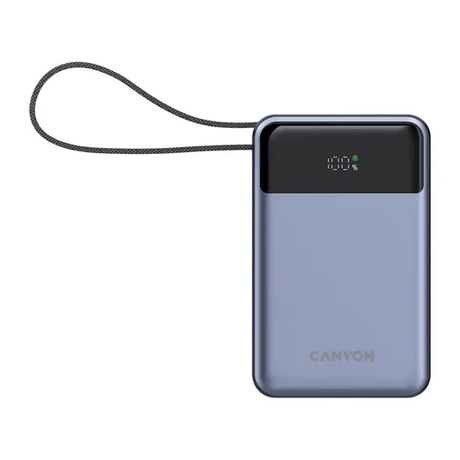 Canyon Power Bank Onpower 600 Built - In Cable 20000 MAh - USB PC ACCESSORIES - Beattys of Loughrea