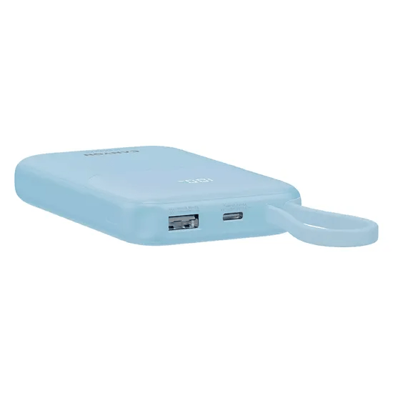 Canyon Power Bank Oncharge 101 Built - In Cable 10000 MAh Blue - USB PC ACCESSORIES - Beattys of Loughrea