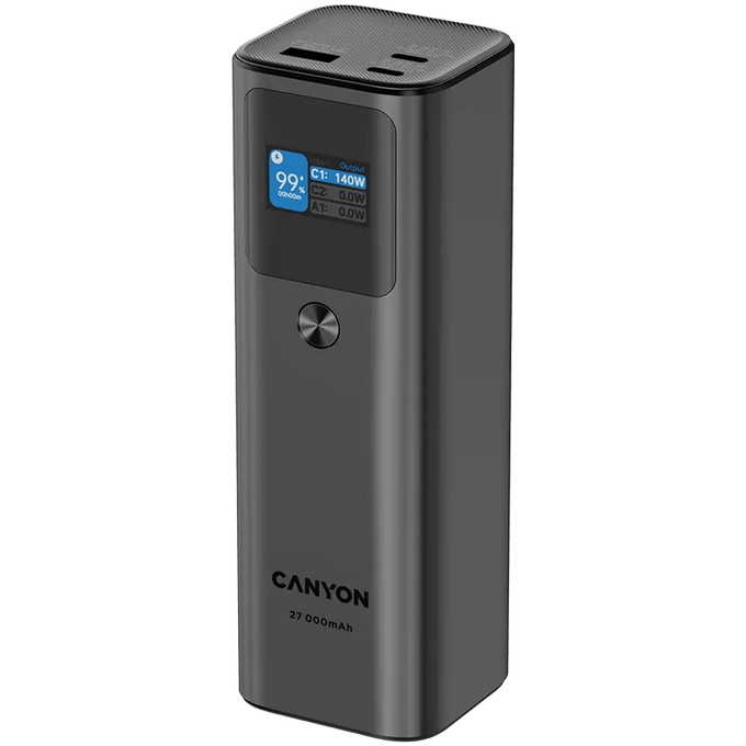 Canyon Power Bank PB - 2010 27000 Mah - Grey - USB PC ACCESSORIES - Beattys of Loughrea