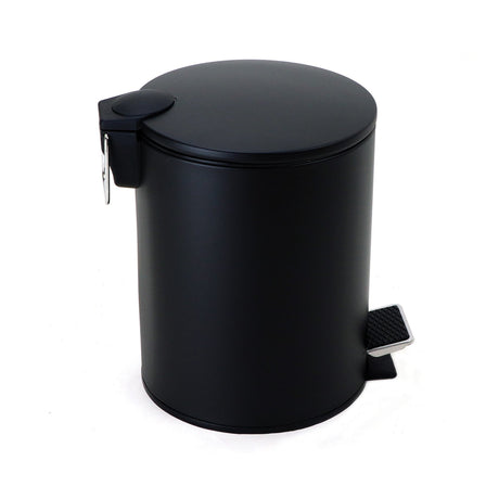 De Vielle 5 Litre Matt Black Pedal Bin - S/STEEL KITCHENWARE - Beattys of Loughrea