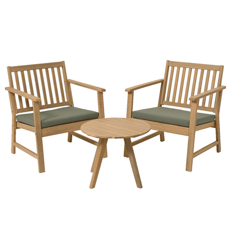 Acacia Wood 2 - Seater Garden Bistro Set - BISTRO SET 2 PERSON - Beattys of Loughrea