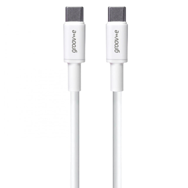 Groov-e USB-C to USB-C Charging Cable 2m - White