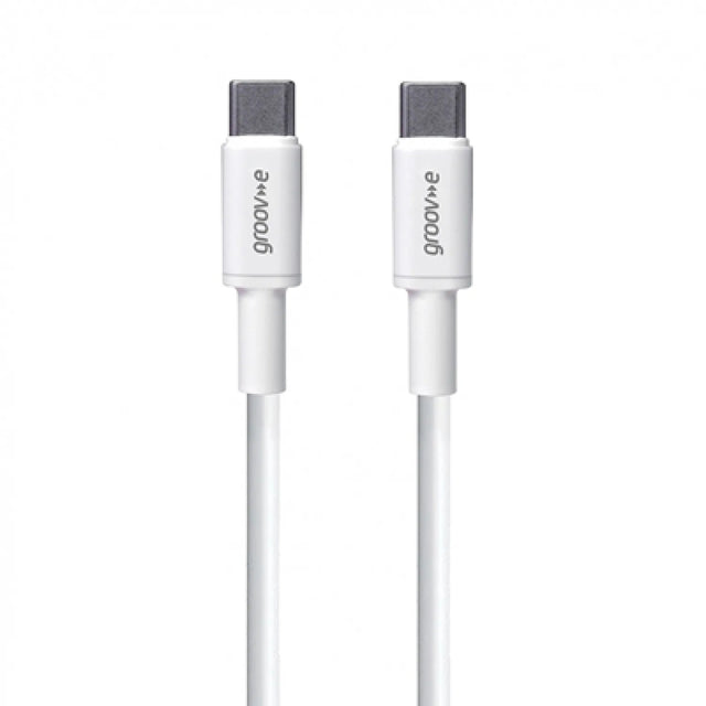 Groov-e USB-C to USB-C Charging Cable 3m - White