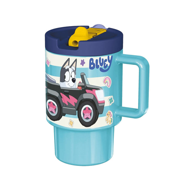 Bluey Licensed Water Bottle with Handle 530ml - PLASTICS - STORAGE LUNCH BOX BEAKER - Beattys of Loughrea