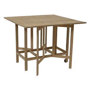 Kaemingk Acacia Wood Foldable 4 Seater Garden Dining Set - WOOD / RATTAN GDN FURN SET 4+ SEATS - Beattys of Loughrea