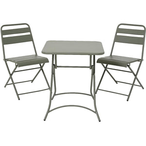 2 - Seater Metal Bistro Set - Green - BISTRO SET 2 PERSON - Beattys of Loughrea