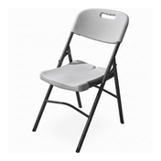 Euroactive Blow Moulded Folding Chair – White - SINGLE GARDEN BENCH/ CHAIR - Beattys of Loughrea