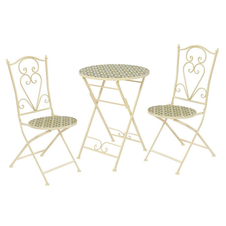 Mosaic Madrid Bistro Two Seater Folding Set - BISTRO SET 2 PERSON - Beattys of Loughrea