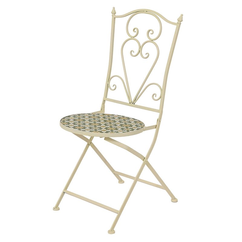 Mosaic Madrid Bistro Two Seater Folding Set - BISTRO SET 2 PERSON - Beattys of Loughrea