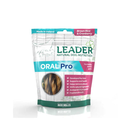 Red Mills Leader Oral Pro Dental Sticks Brown Rice & Cranberry – 130g - PET TREATS, SUPPLEMENTS - Beattys of Loughrea
