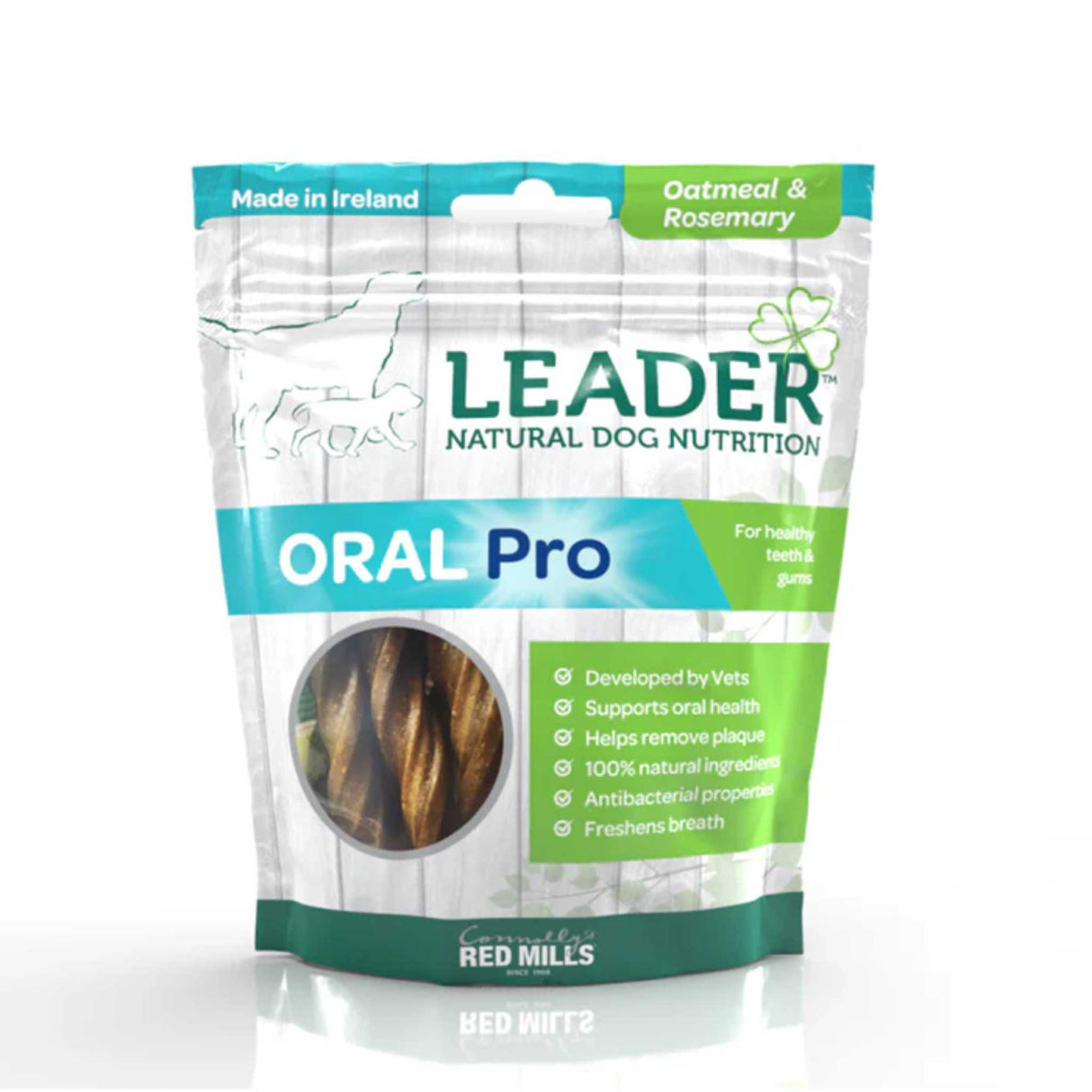 Red Mills Leader Oral Pro Dental Sticks Oatmeal & Rosemary – 130g - PET TREATS, SUPPLEMENTS - Beattys of Loughrea