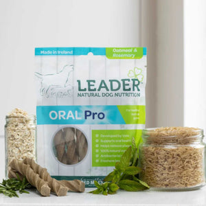 Red Mills Leader Oral Pro Dental Sticks Oatmeal & Rosemary – 130g - PET TREATS, SUPPLEMENTS - Beattys of Loughrea