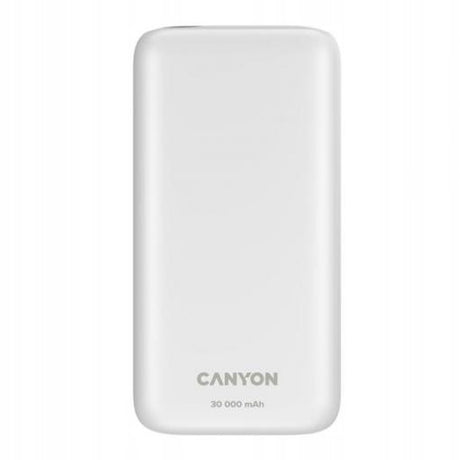 Canyon PB-301 30,000mAh Power Bank with LED Display – PD 20W, QC 3.0, White - USB PC ACCESSORIES - Beattys of Loughrea