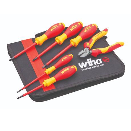 Wiha Electrician's VDE Screwdriver & Plier Set - PLIERS - Beattys of Loughrea